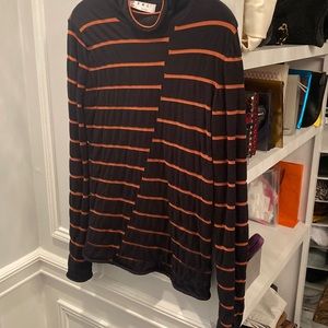 Proenza shouler white label black and rust sweatshirt